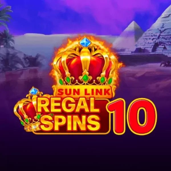 Regal Spins 10 logo by PatePlay at Boomzino Casino