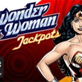 Wonder Woman Jackpots logo by Amaya at Boomzino Casino